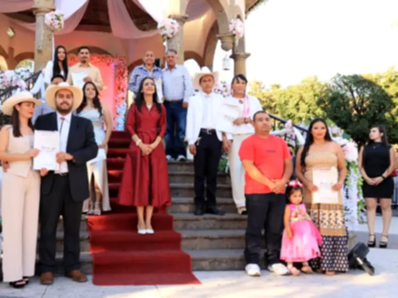 500 parejas formalizan su unión en Bodas de la Esperanza en Tlaquepaque