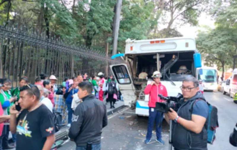 Accidente de peregrinos en Constituyentes tras visita a la Basílica de Guadalupe