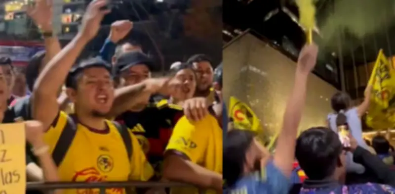 Afición del América envía mensaje a Kevin Álvarez en serenata previa al Clásico Nacional