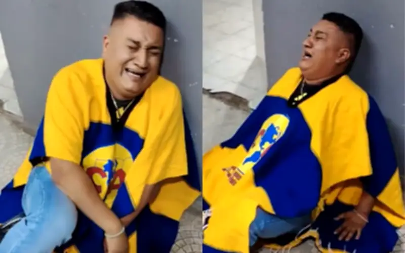 Aficionado del América llora desconsolado tras derrota ante Chivas y se viraliza en redes