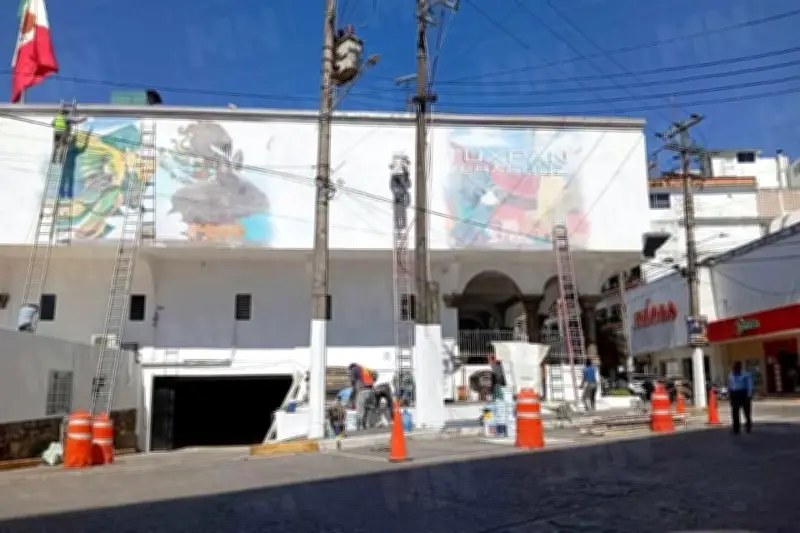 Alcalde de Tuxpan ordena borrar mural emblemático en nombre de una 'limpieza'