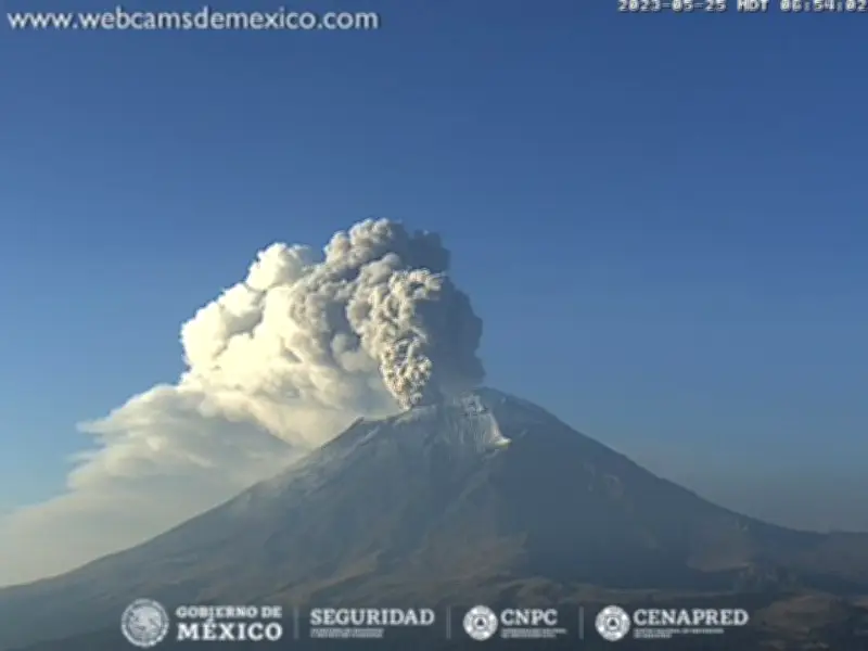 Alerta en CDMX: Ceniza del Popocatépetl podría afectar a ocho alcaldías