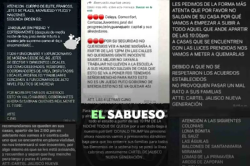 Alertas falsas del CJNG en WhatsApp generan pánico tras operativo contra 'El Mencho'