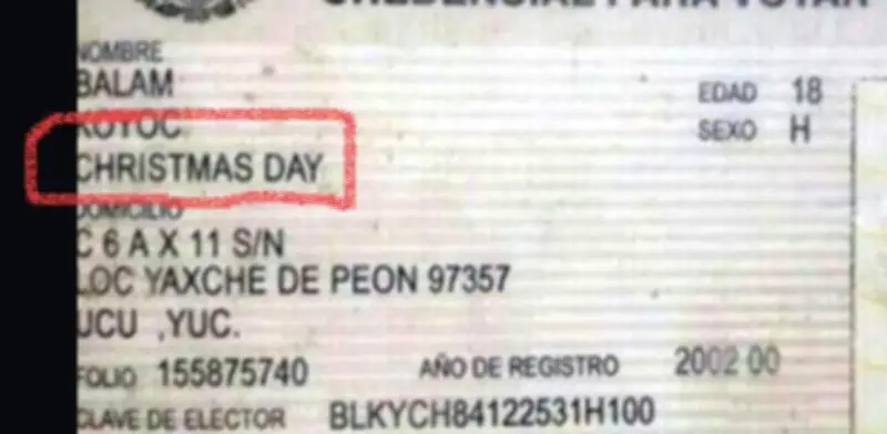 Aniv de la Rev y otros nombres exóticos en México: el calvario del cambio legal