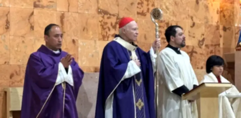 Arzobispo Aguiar Retes preside ceremonia de Miércoles de Ceniza en Tlalpan