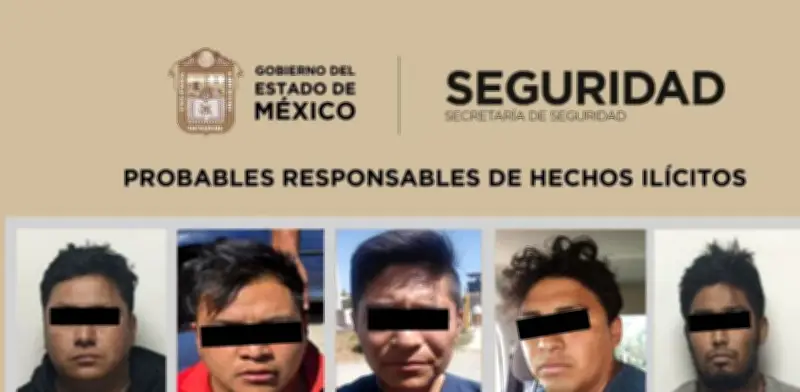 Autoridades capturan banda de desvalijamiento de autos en Toluca y aseguran predio