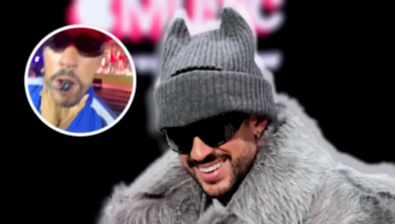Bad Bunny es 'ahorcado' por fanática en concierto de Argentina: viral en redes