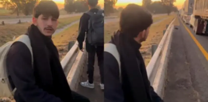 Banda Línea M sufre robo e incendio de su camioneta tras bloqueos por muerte de 'El Mencho'