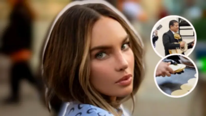 Belinda sorprende al elenco de 'Carlota' con mariachi y tacos en España