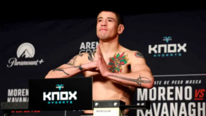 Brandon Moreno supera el pesaje y calienta el ambiente para UFC México 2026