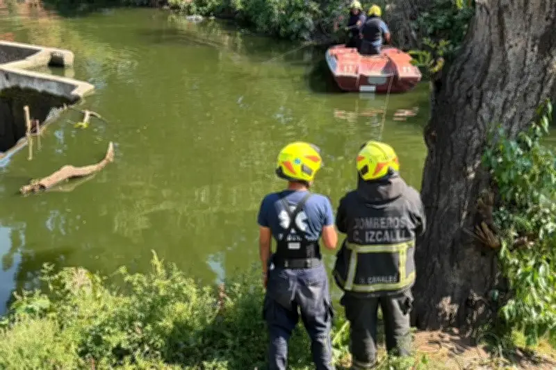 Buscan a adulto mayor desaparecido tras caída en Río Cuautitlán, Estado de México