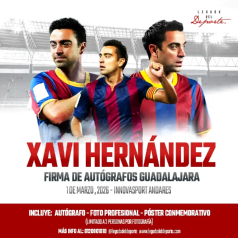 Cancelan firma de autógrafos de Xavi Hernández en Guadalajara por inseguridad