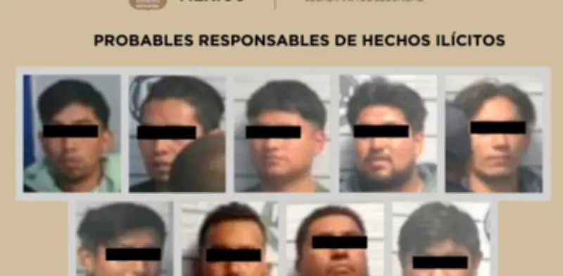 Capturan a nueve presuntos extorsionadores en Xonacatlán tras escándalo público