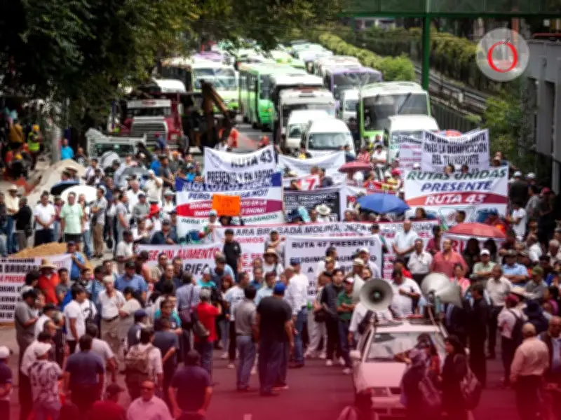 CDMX colapsa hoy: protestas judiciales y mega conciertos paralizan vialidades este 13 de febrero