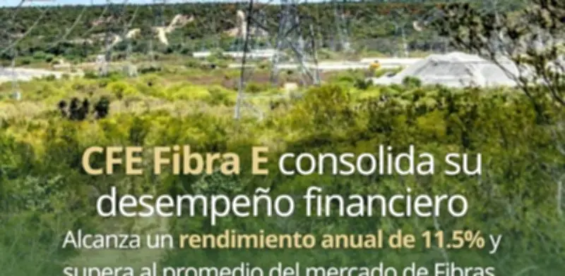 CFE Fibra E reporta ingresos récord y rendimiento anual de 11.5% en 2025