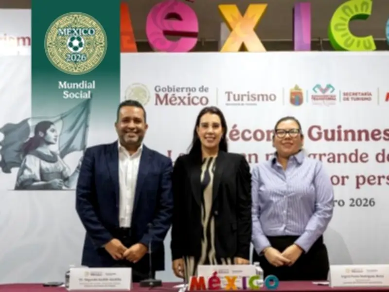 Chiapas busca récord Guinness con imagen humana gigante de playera para Mundial 2026