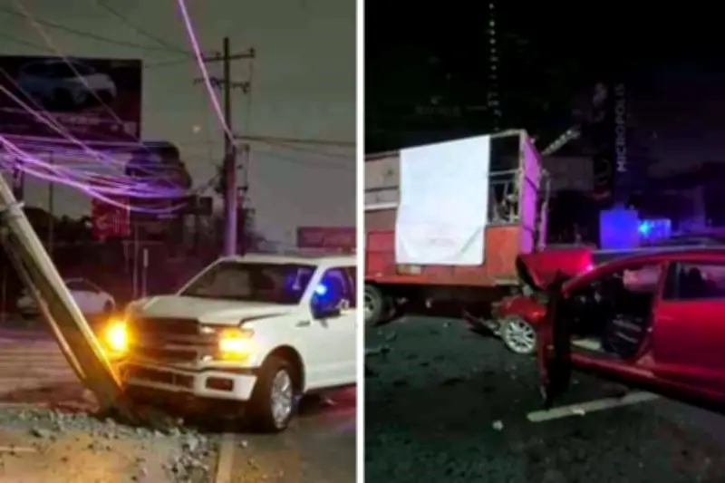 Choques Nocturnos en Garza Sada: Un Escenario de Riesgo Constante