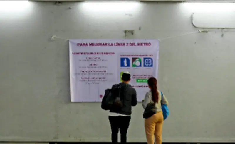 Cierre temprano en estaciones del Metro Línea 2 por rehabilitación genera preocupación entre usuarios
