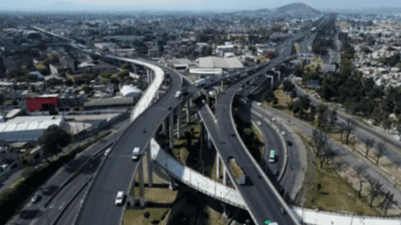 Cierres programados en autopista México-Puebla por obras del Trolebús Chalco-Santa Martha