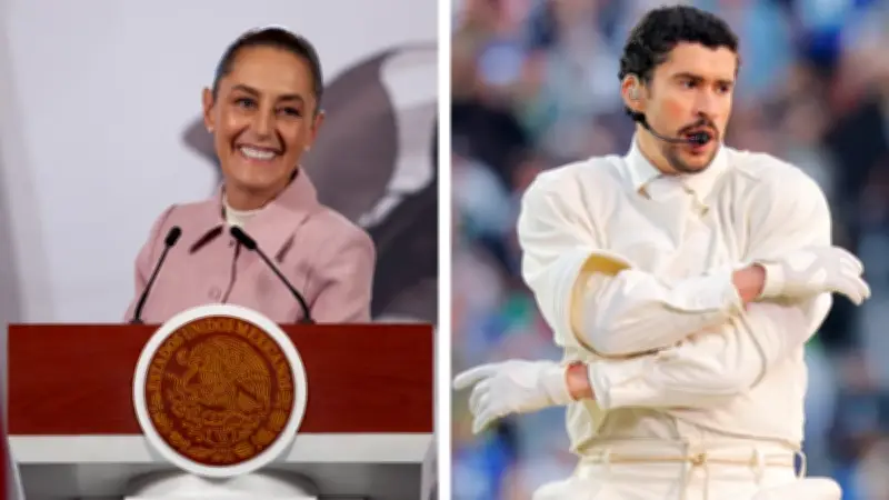 Claudia Sheinbaum elogia show de Bad Bunny en Super Bowl 2026 por mensaje de unidad