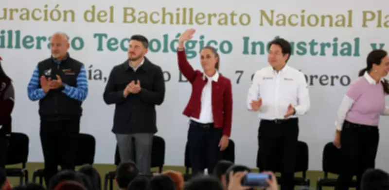 Claudia Sheinbaum Inaugura Bachillerato Nacional en García, Nuevo León
