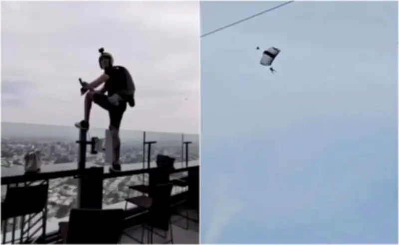 Clausuran terraza del Hotel Riu en Guadalajara tras salto en paracaídas ilegal desde piso 41