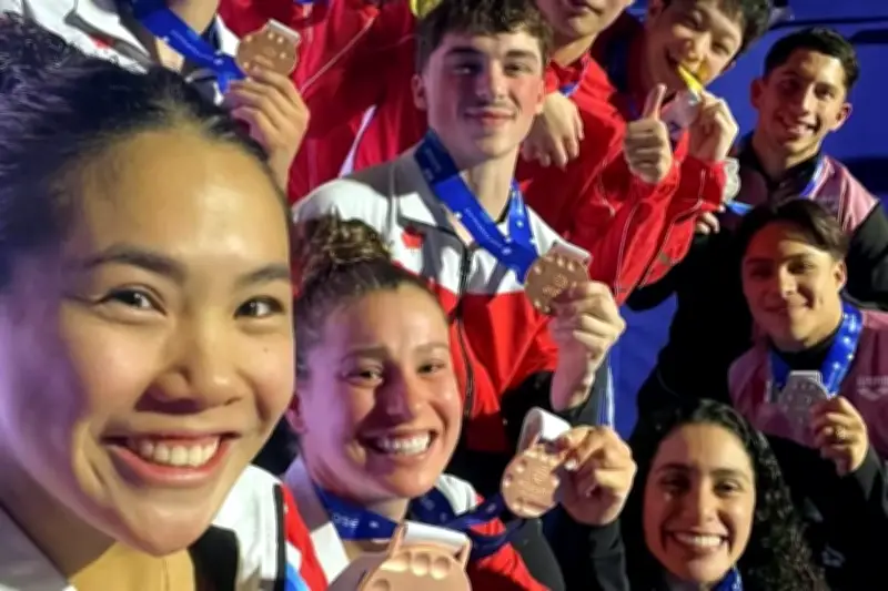 Clavadistas regiomontanos conquistan plata en la Copa del Mundo de Clavados