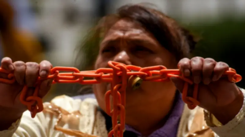 Colectivo 'No más presos inocentes' lidera movilizaciones en CDMX este 12 de febrero