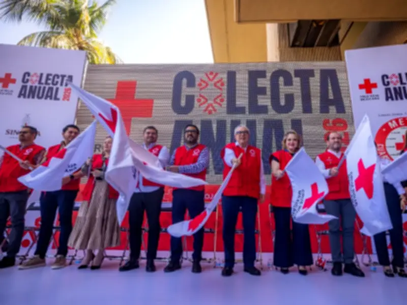 Cruz Roja Sinaloa inicia colecta 2026 con meta de 45 millones de pesos
