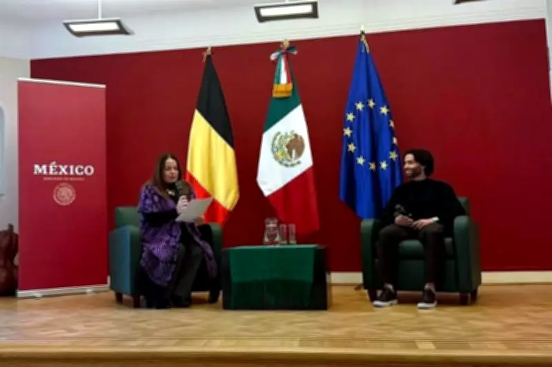 César Huerta visita la Embajada de México en Bélgica para fortalecer lazos culturales