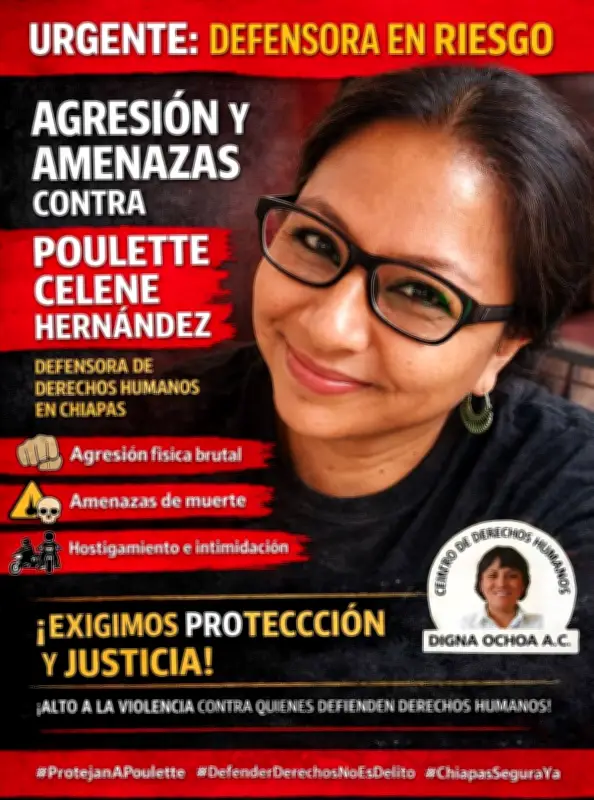 Defensora de DDHH en Chiapas sufre agresiones y amenazas de muerte; Frayba exige protección urgente