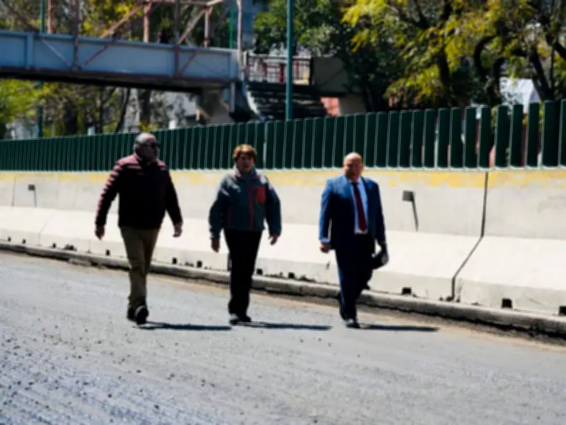 Delfina Gómez supervisa avances en reconstrucción del Periférico Norte en Tlalnepantla