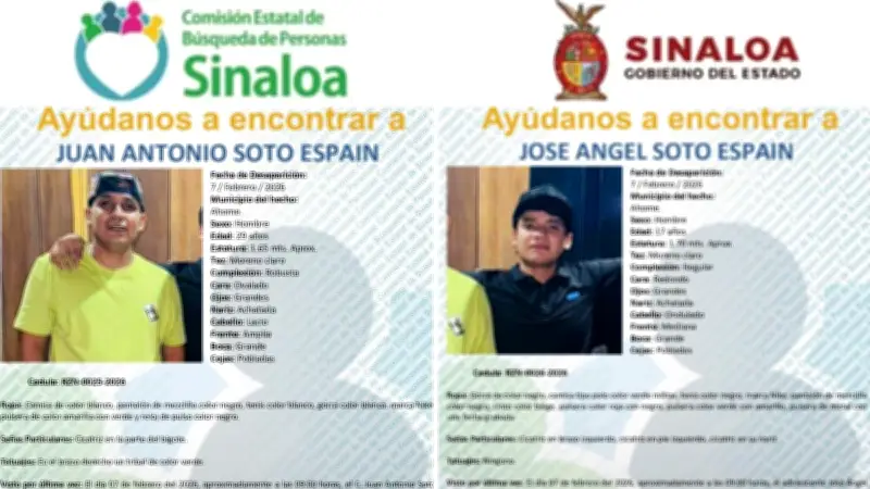Desaparecen tres personas en Ahome, Sinaloa; Fiscalía confirma liberación de una mujer