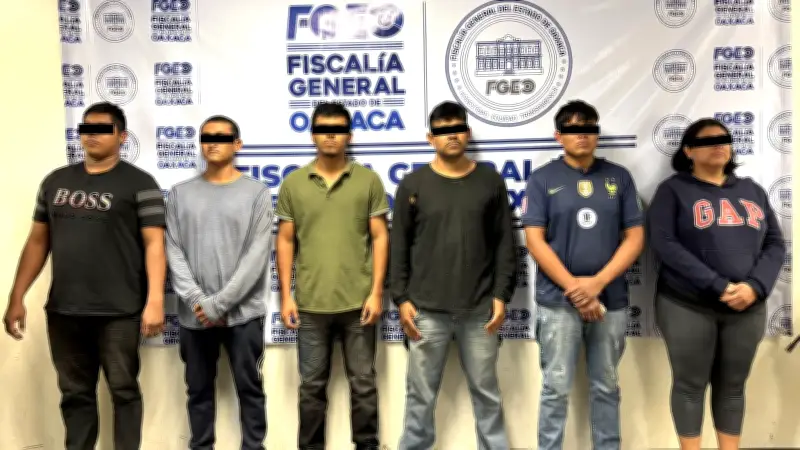 Desarticulan célula de 'Los Cromos' en Oaxaca con detención de siete presuntos integrantes