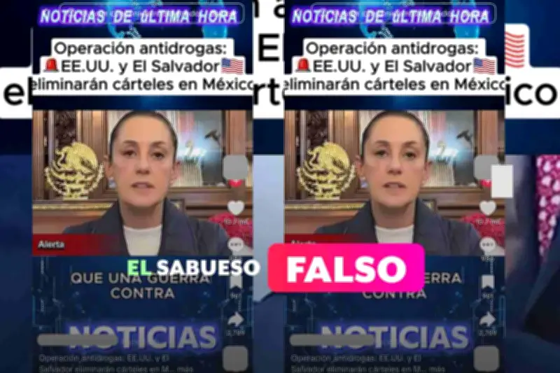 Desmienten falsa noticia sobre intervención militar de Trump y Bukele en México