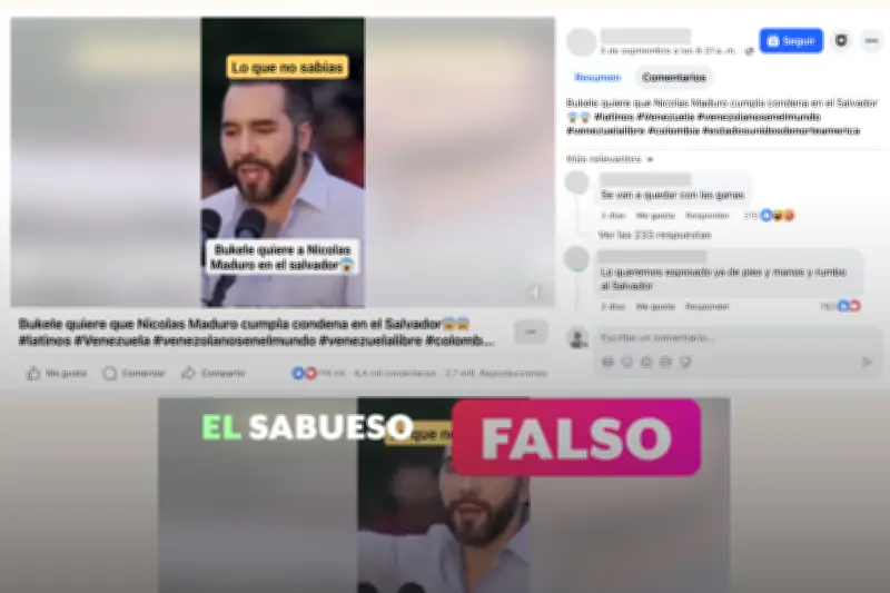 Desmienten video deepfake que muestra a Bukele anunciando acuerdo con EE.UU. sobre Maduro