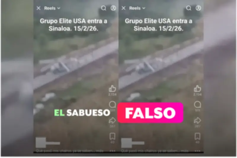 Desmienten video falso sobre ingreso de fuerzas Elite USA a Sinaloa en 2026