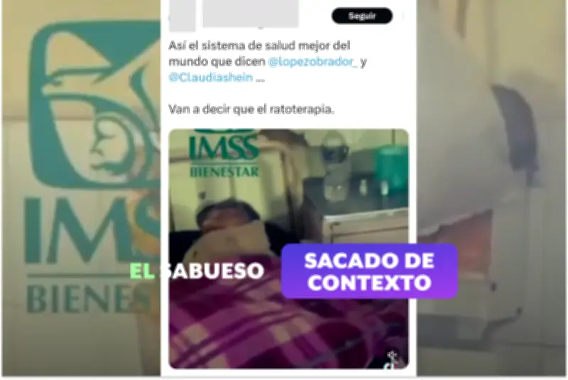 Desmienten video viral: Ratas en hospital son de India, no del IMSS Bienestar