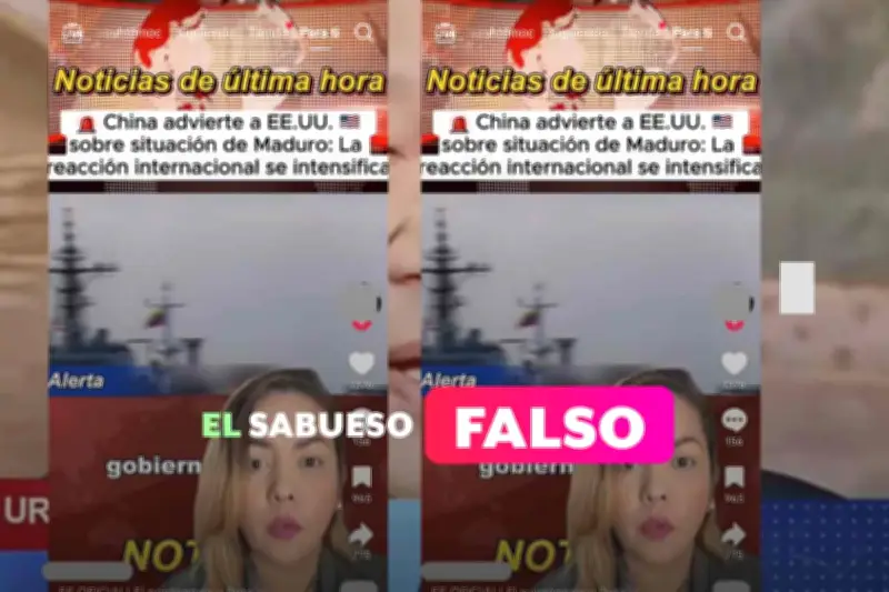 Desmienten videos falsos en TikTok sobre amenazas de China por liberación de Maduro