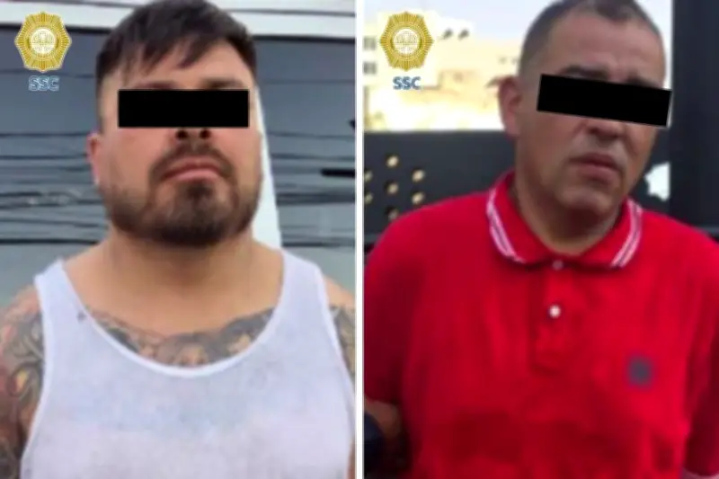 Detienen a dos sujetos por robo de autopartes en la Alcaldía Cuauhtémoc