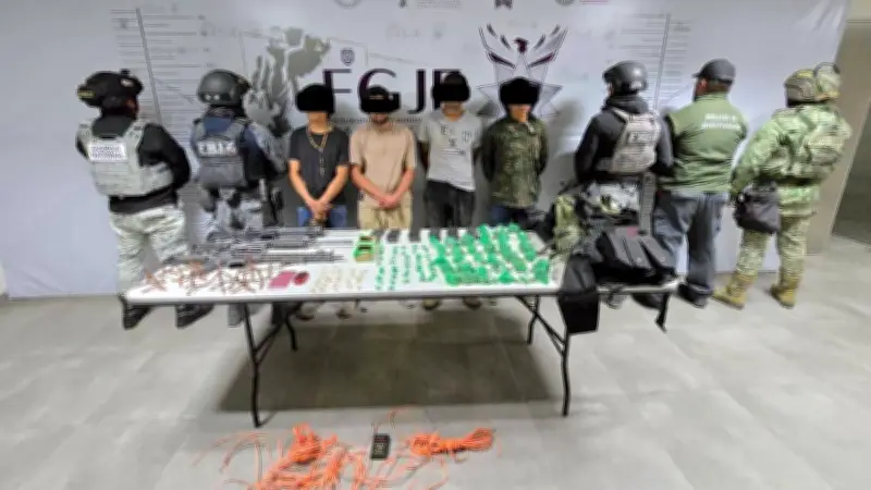 Detienen a jefe de plaza criminal y tres cómplices tras violento ataque en Zacatecas