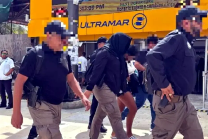 Detienen a presunta pareja de líder criminal en Cozumel; operativo de la Guardia Nacional