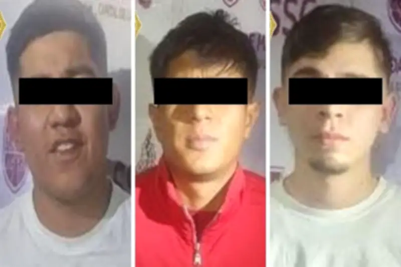 Detienen a tres presuntos integrantes de la 'Anti-Unión' en Venustiano Carranza