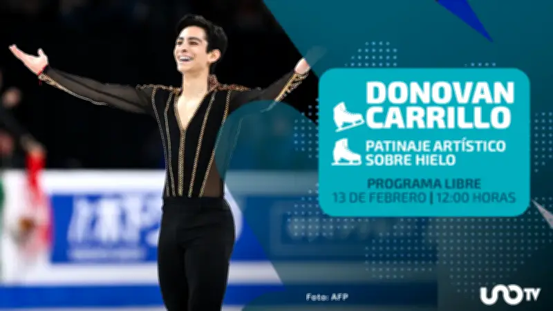 Donovan Carrillo disputa la medalla en la final olímpica de patinaje artístico 2026