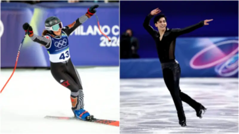 Donovan Carrillo y Sarah Schleper portan la bandera mexicana en clausura olímpica de invierno 2026