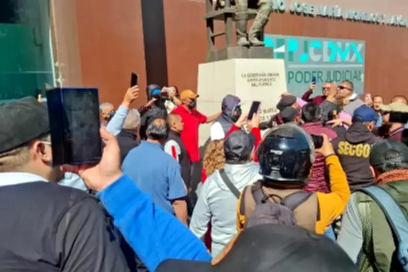 Dos facciones del Sindicato del Poder Judicial de la CDMX se enfrentan en choque interno