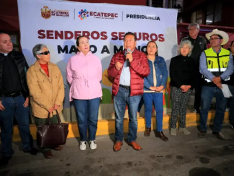 Ecatepec inaugura Sendero Seguro en Santa Clara para fortalecer seguridad urbana