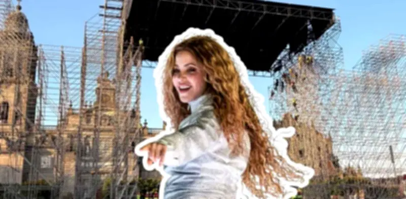 El monumental escenario de Shakira transforma el Zócalo para el cierre de su gira en México