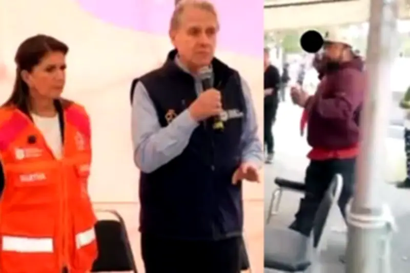 Emecista causa alarma al portar cuchillo en evento político en México