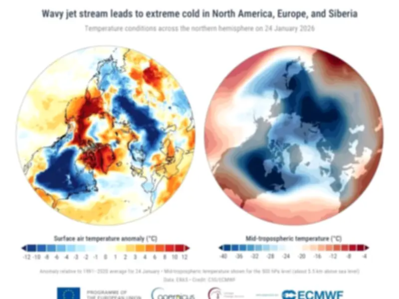 Enero 2026: El 5º más cálido globalmente, pero el más frío en Europa desde 2010